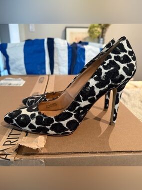 J Crew Classic Leopard Print Pointed Toe Stiletto Pumps - Women